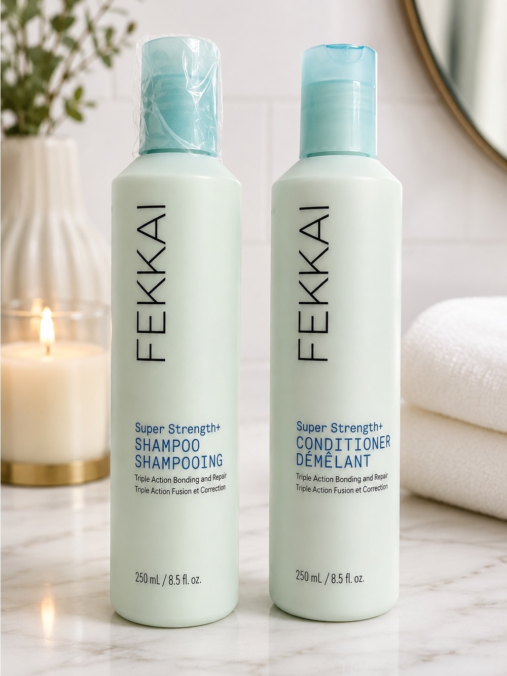 Fekkai Super Strength+ Shampoo & Conditioner Set – 8.5 oz Each Sealed NEW
